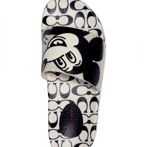 NIB COACH x Keith Haring Mickey Slide Lmtd - Picture 3 of 12